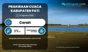 Prakiraan Cuaca Pati 24 Agustus: Cerah dengan Suhu Capai 31 °C
