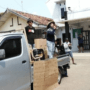 Foto : Aksi Demo di depan Kantor Balai Desa Tambahmulyo Kecamatan Jakenan. (Sumber. Mitrapost.com/ Ilham)