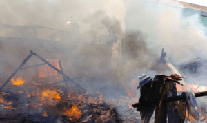 Gudang Kapuk di Gabus Pati Hangus Terbakar, 4 Armada Damkar Dikerahkan