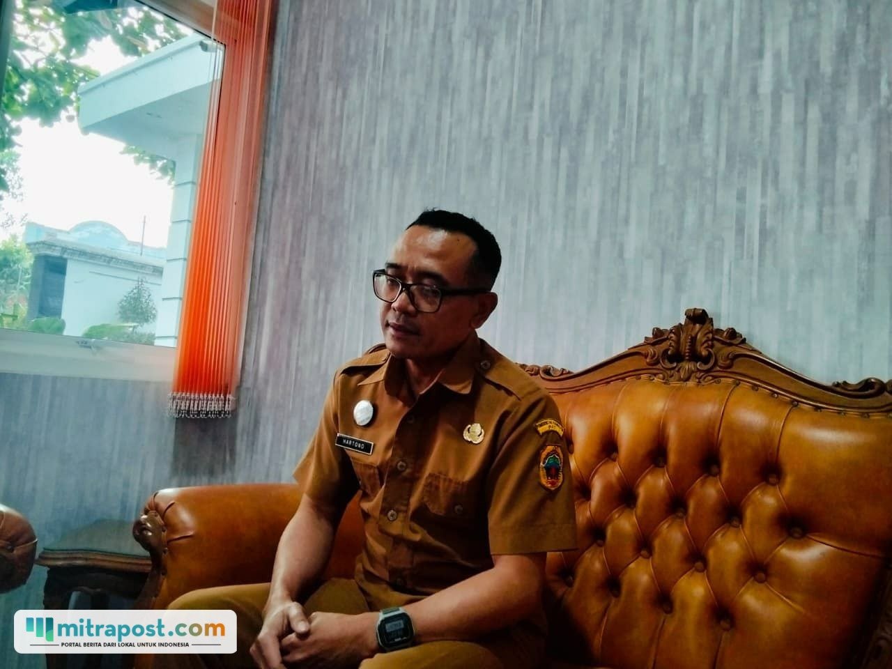 Foto : Kepala Unit Pelaksana Teknis Daerah Perlindungan Perempuan dan Anak (UPTD PPA) Dinsop3akb Kabupaten Pati, Hartono. (Sumber. Mitrapost.com/ Ilham)