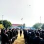 Foto : Upacara Hari Jadi Pati ke 703 Tahun di Alun-alun Simpang Lima Pati. (Sumber. Mitrapost.com/ Ilham)