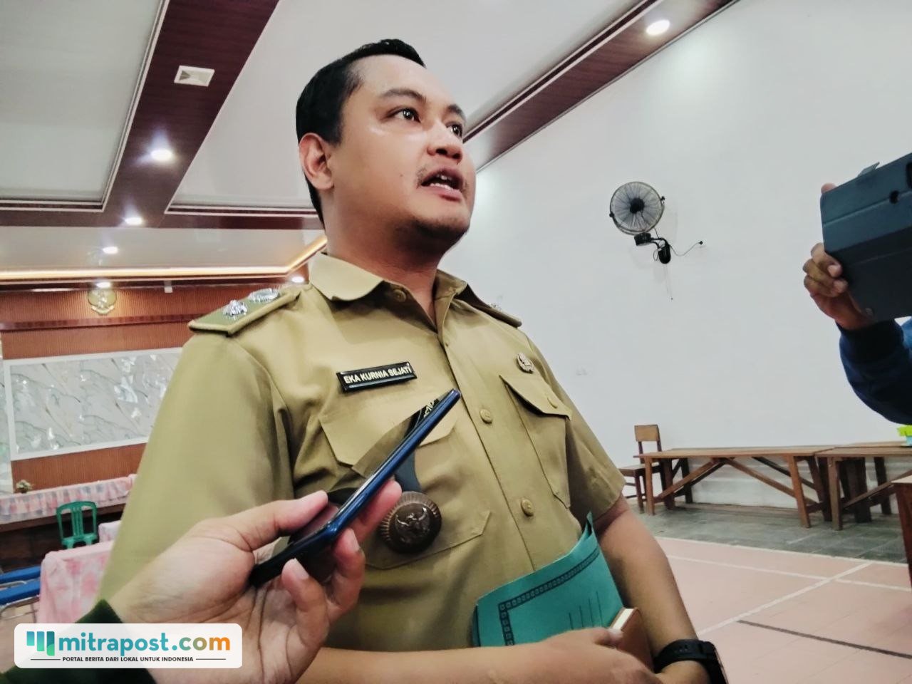 Foto : Kepala Desa Tambahmulyo Kecamatan Jakenan, Eka Kurnia Sejati. (Sumber. Mitrapost.com/ Ilham)