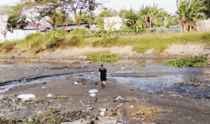 Foto : Kondisi sungai Silugonggo Pati. (Sumber. Mitrapost.com/ Ilham)