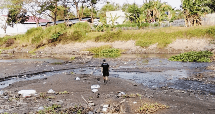 Foto : Kondisi sungai Silugonggo Pati. (Sumber. Mitrapost.com/ Ilham)