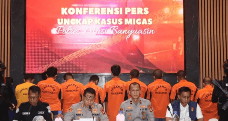 429.600 Liter Minyak Ilegal Disita, Polres Musi Banyuasin Tetapkan 22 Tersangka