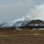 Foto : TPS Plosojenar Kecamatan Jakenan Pati terbakar, belum lama ini. (Sumber. Mitrapost.com/ Ilham)