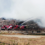 Foto : TPS Plosojenar Jakenan Pati terbakar. (Sumber. Mitrapost.com/ Ilham)