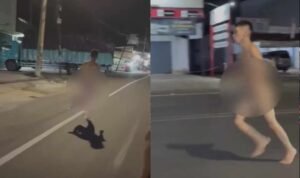pria lari-larian tanpa busana/tangkap layar pria lari-larian tanpa busana/tangkap layar