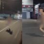 pria lari-larian tanpa busana/tangkap layar