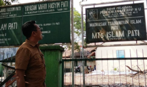 Foto : Lahan di MTs Islam Pati resmi milik PCNU Pati. (Sumber. Mitrapost.com/ Ilham)