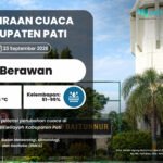 PRAKIRAAN CUACA 23 SEPTEMBER 2026 Prediksi Cuaca di Pati 23 September 2026: Berawan-Udara Kabur Sebagian Wilayah