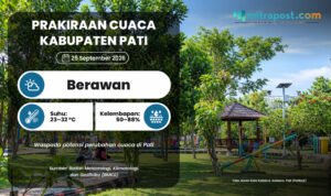 Prakiraan Cuaca Jumat Besok: Pati Berawan, Ada Potensi Gelombang Tinggi di Perairan Jateng Prakiraan Cuaca Jumat Besok: Pati Berawan, Ada Potensi Gelombang Tinggi di Perairan Jateng