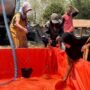 Foto : Droping bantuan air bersih di Desa Kletek Kecamatan Pucakwangi Pati, Senin (07/09/2026). (Sumber. Mitrapost.com/ Ilham)