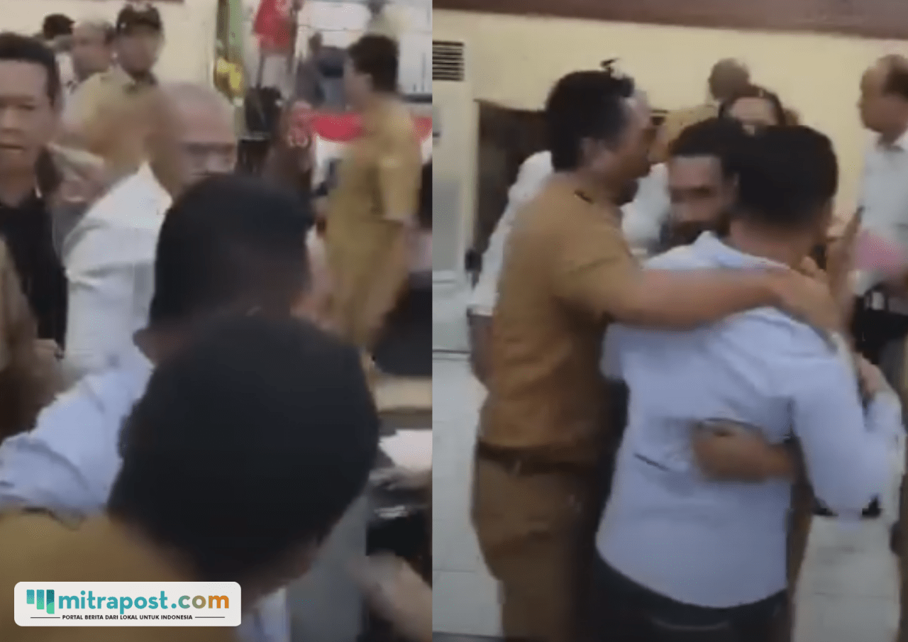 Video ricuh Rapat Paripurna DPRD Ende/tangkap layar