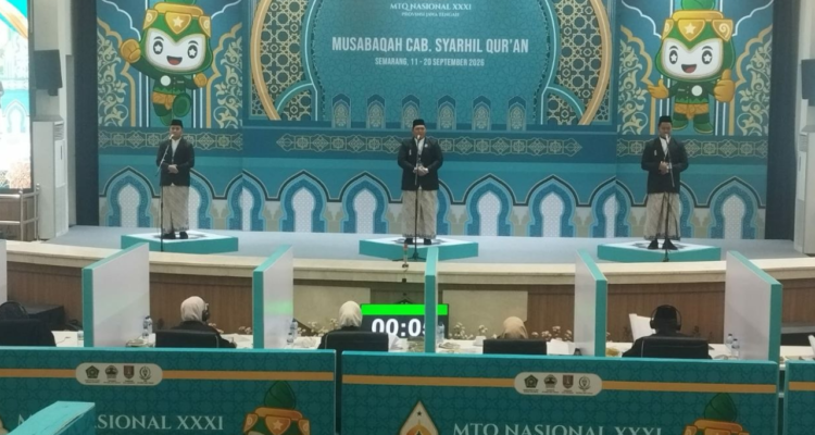 pati Foto : Kafilah asal Kabupaten Pati saat mengikuti ajang MTQ Tingkat Nasional di Kota Semarang. (Dok. Humas Kemenag Pati)