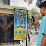 Foto : Sport baca di Alun-alun Simpang Lima Pati. (Sumber. Mitrapost.com/ Ilham)