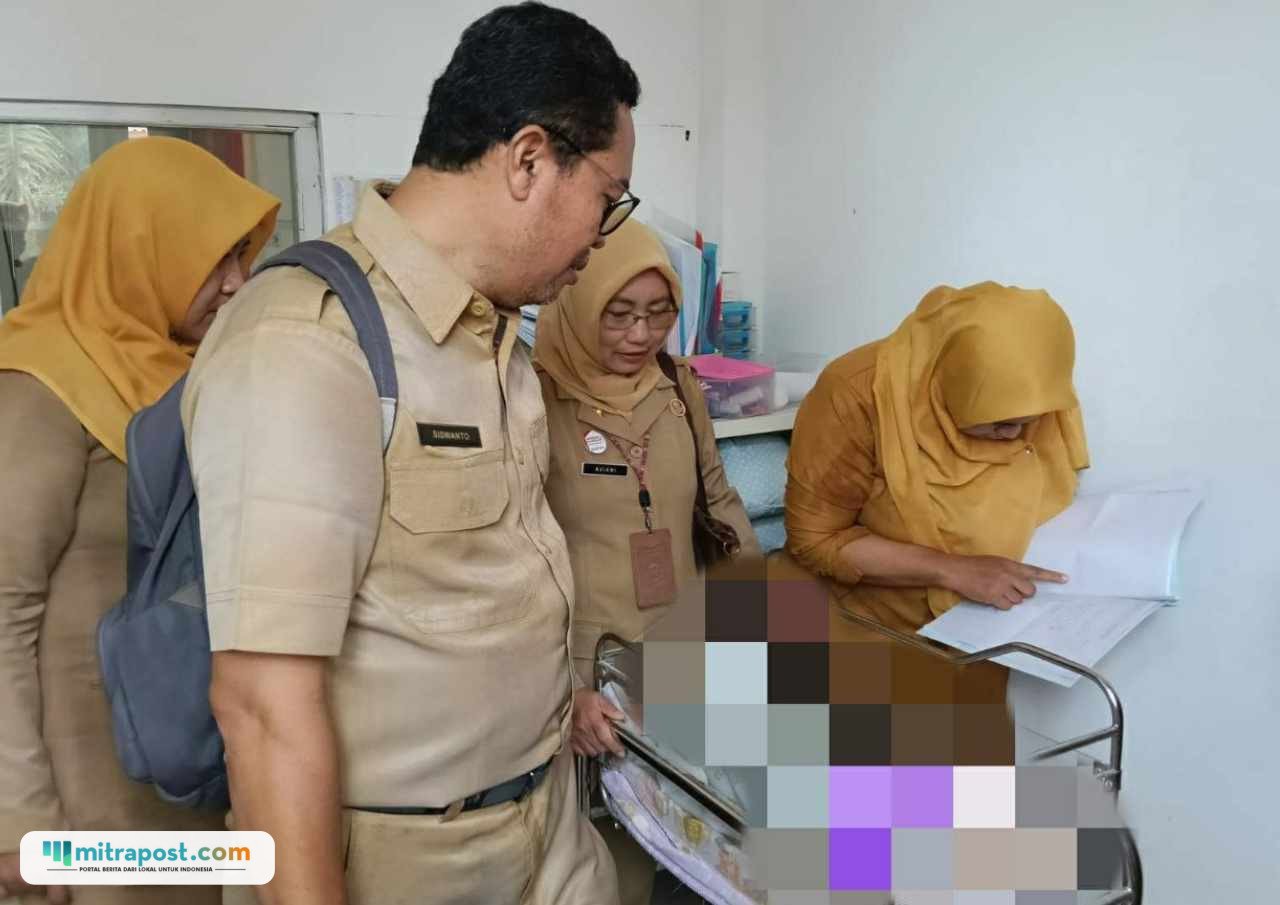 Foto : Bayi perempuan dirawat di Puskesmas II Wedarijaksa. (Dok. Puskesmas II Wedarijaksa)