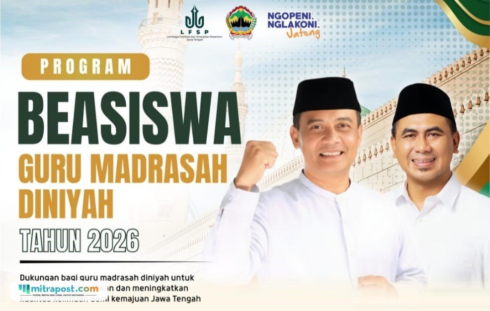 Kabar Baik untuk Guru Madin Pati, Pemprov Jateng Buka Beasiswa S1 dan S2/pemprov Jateng