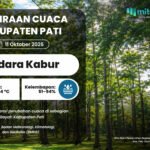PRAKIRAAN CUACA 11 Oktober 2026 Potensi Perubahan Cuaca Akhir Pekan, Berawan hingga Hujan Ringan Sebagian Wilayah