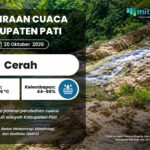 PRAKIRAAN CUACA 20 OKTOBER 2026 Prediksi Cuaca Kabupaten Pati Selasa 20 Oktober 2026: Cerah Menyeluruh