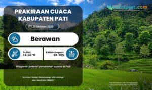 Pati Masih Musim Peralihan, Besok Cuaca Berawan dan Berpotensi Hujan Lokal Pagi Hari