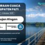 Prakiraan Cuaca Pati Besok: Hujan Ringan dengan Suhu Capai 23–33 °C