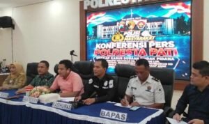 Foto : Konferensi Pers di Polresta Pati. (Sumber. Mitrapost.com/ Ilham)