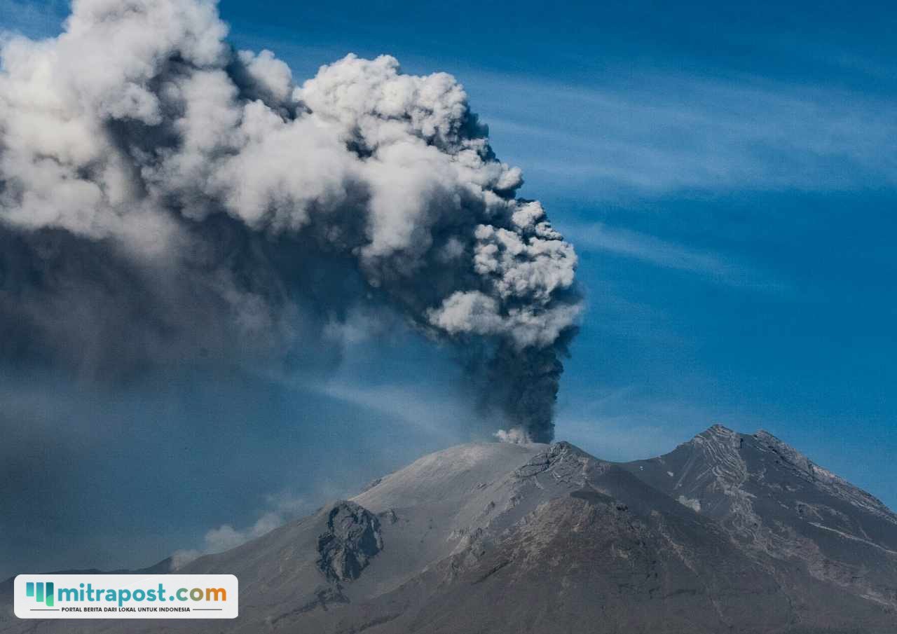 Ilustrasi letusan gunung/unsplash