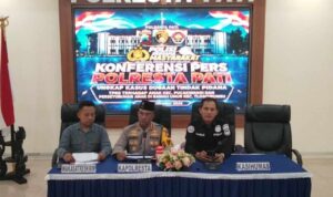 Foto : Konferensi Pers di Polresta Pati. (Sumber. Mitrapost.com/ Ilham)