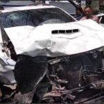 Foto : Kondisi mobil pick up grand max di Satlantas Polresta Pati. (Sumber. Mitrapost.com/ Ilham)