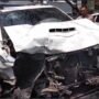 Foto : Kondisi mobil pick up grand max di Satlantas Polresta Pati. (Sumber. Mitrapost.com/ Ilham)