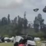Viral Puluhan Tenda Terbang Terbawa Angin di Gunung Sumbing /tangkap layar