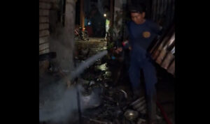 Foto : Kondisi bengkel sepeda motor di Juwana Pati hangus terbakar. (Dok. Satpol PP bidang Damkar Pati)
