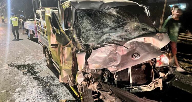 Foto : Kondisi armada kecelakaan lalu lintas di Jalan Pati-Juwana tepat Desa Bumirejo. (Dok. Satlantas Polresta Pati)