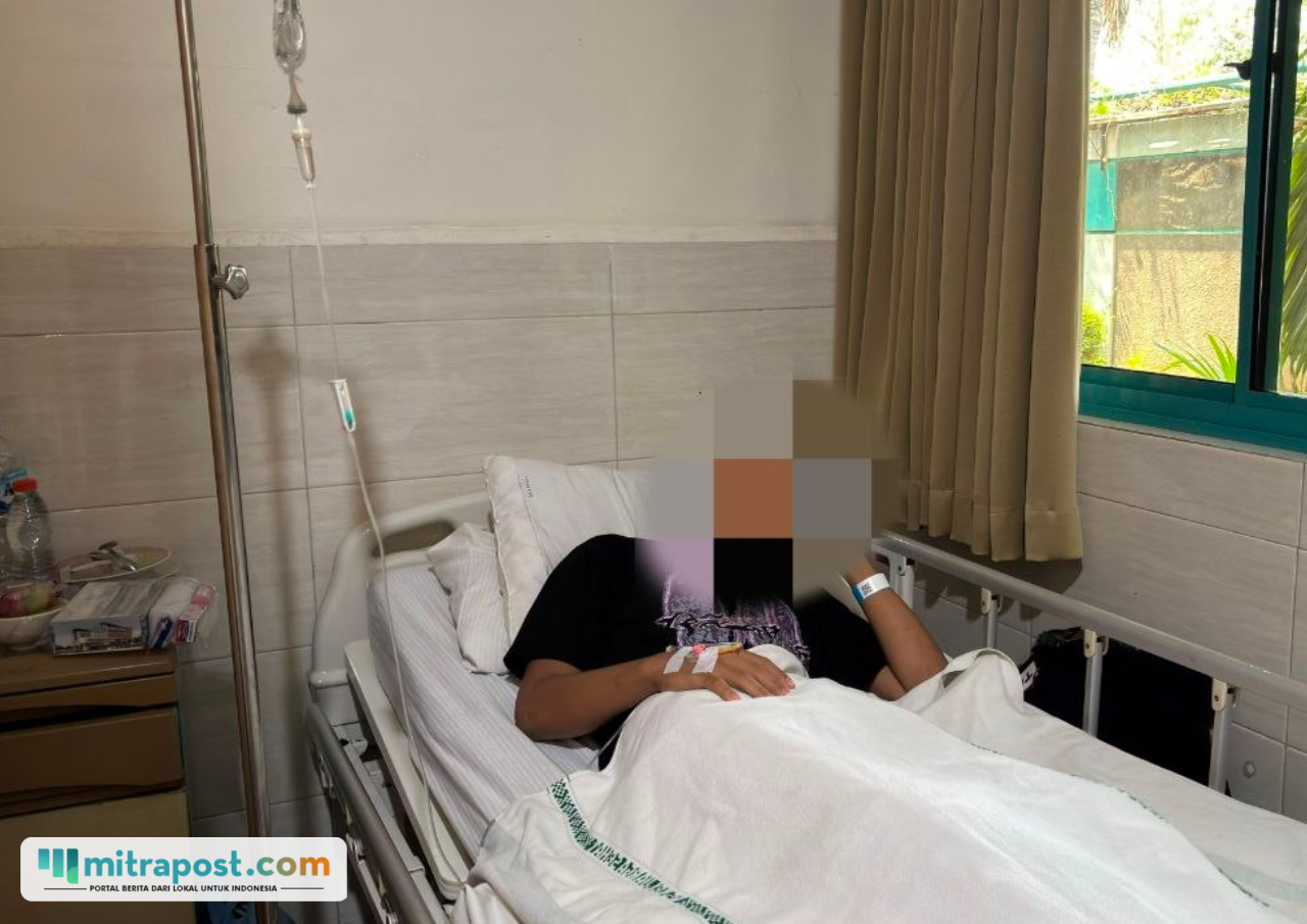 Foto : Korban berinisial D dilakukan perawatan di RS KSH Pati. (Sumber. Mitrapost.com/ Ilham)