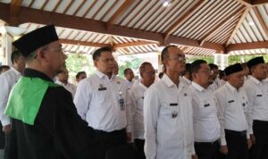 Foto : Pelantikan 79 pejabat administrator dan pengawas di lingkungan Kabupaten Pati. (Sumber. Mitrapost.com/ Ilham)