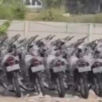 Viral Deretan Motor Trail KLX di Jalan Inspeksi Bekasi/tangkap layar