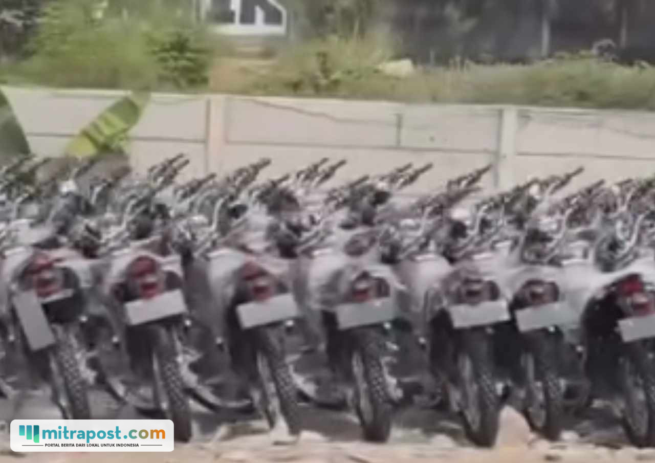 Viral Deretan Motor Trail KLX di Jalan Inspeksi Bekasi/tangkap layar